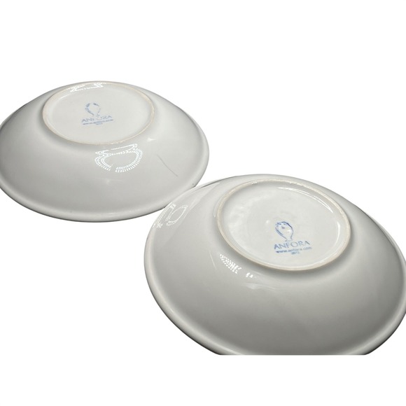 Anfora Blue White Talavera Bird Floral Ceramic Plate Dish - Picture 5 of 6